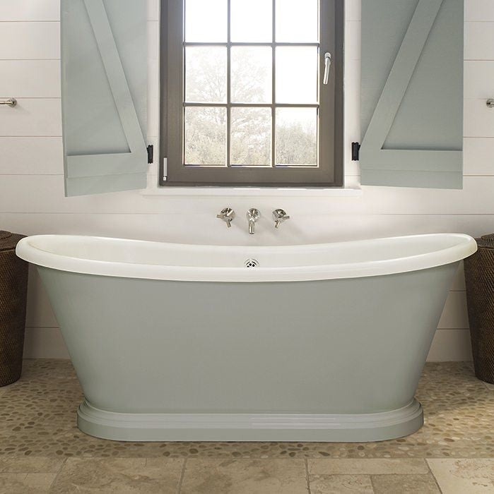 BC Designs 1800mm Acrylic Freestanding Boat Bath Bathrooms Direct