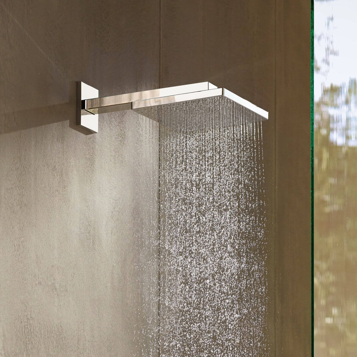 Hansgrohe Raindance E 300 Air 1 Jet Overhead Shower – Bathrooms 