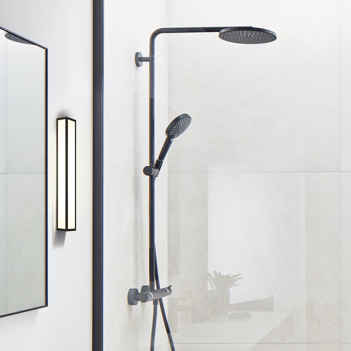 Hansgrohe Raindance Select S Showerpipe 240 1Jet with PowderRain 