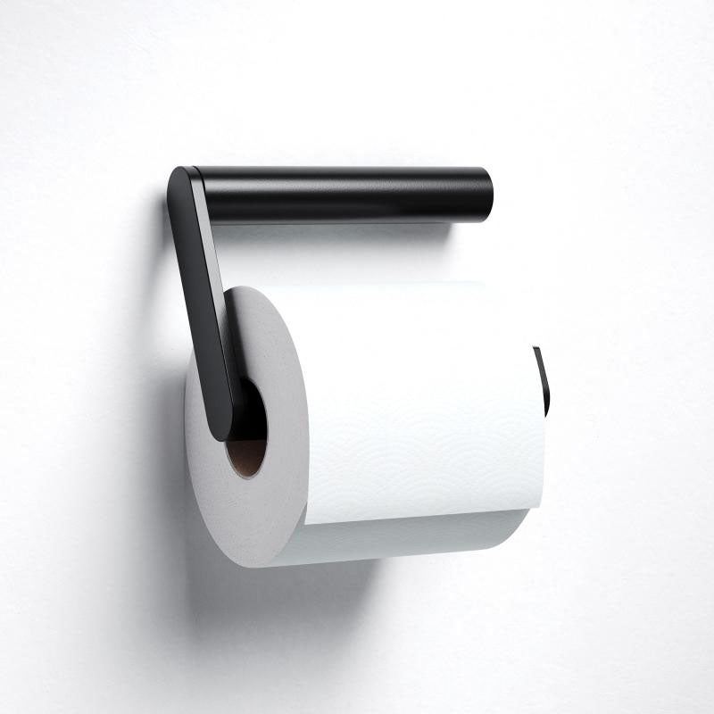 Keuco Plan Toilet Roll Holder In Matt Black – Bathrooms Direct - Main Image