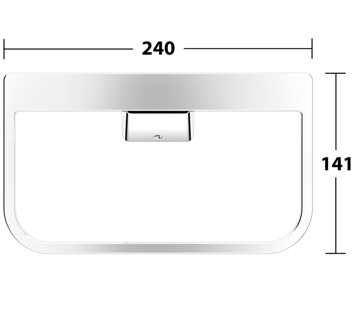 Keuco Aveno Chrome Towel Ring