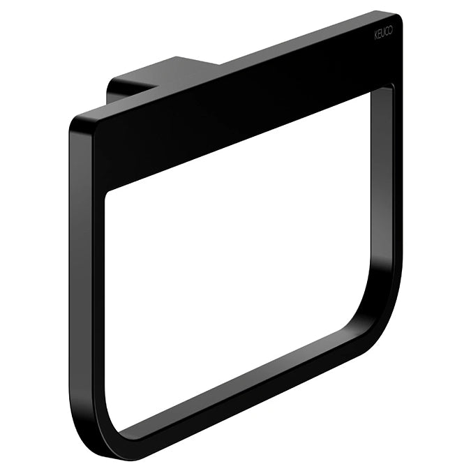 Keuco Aveno Matt Black Towel Ring