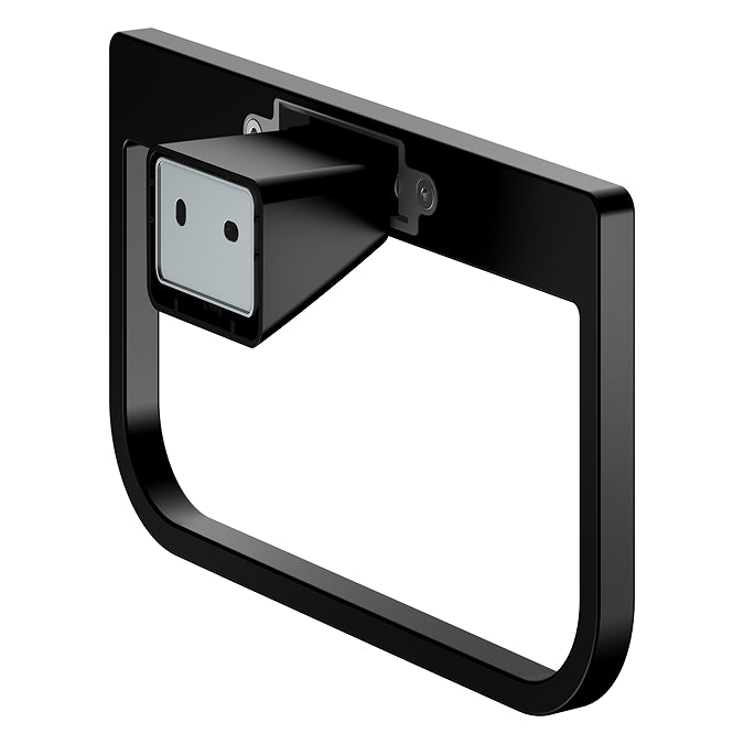 Keuco Aveno Matt Black Towel Ring