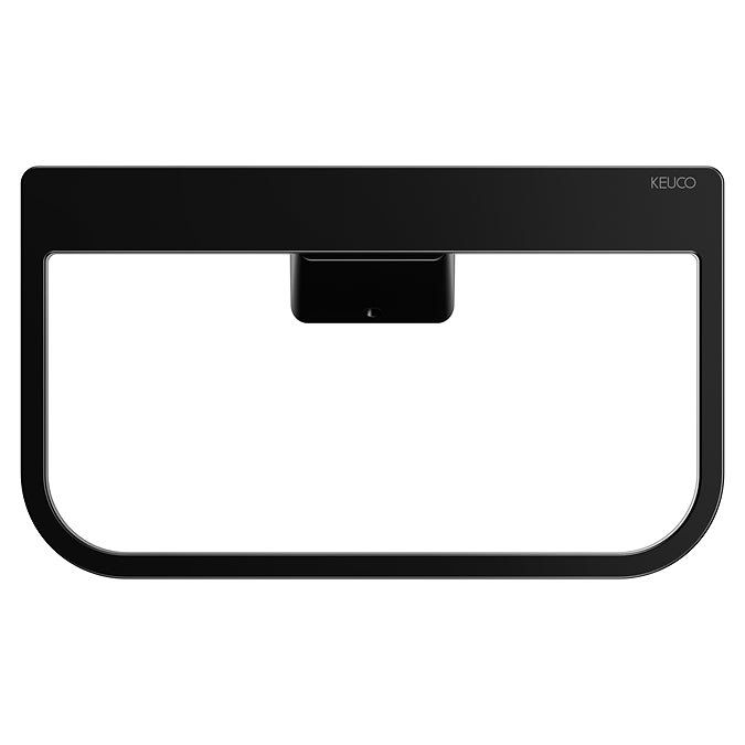 Keuco Aveno Matt Black Towel Ring