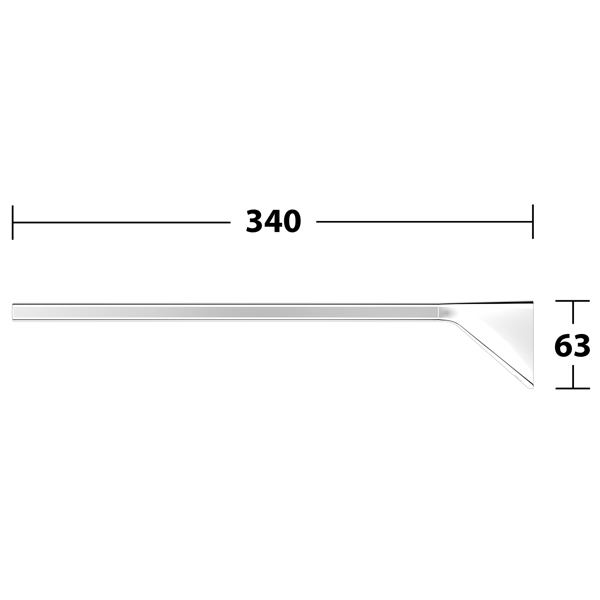 Keuco Aveno 340mm Chrome Single Towel Rail