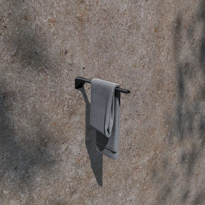 Keuco Aveno 340mm Matt Black Single Towel Rail