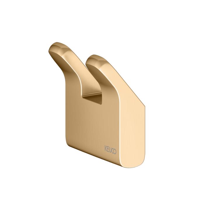 Keuco Moll Brushed Brass Double Towel Hook