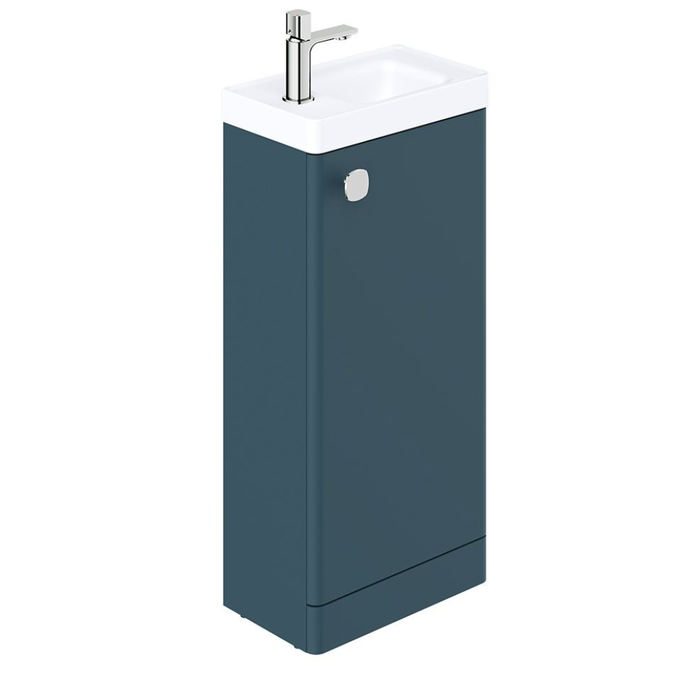 Vado Cameo 400mm Atlantic Blue Floor Mounted Cloakroom Vanity Unit & Basin
