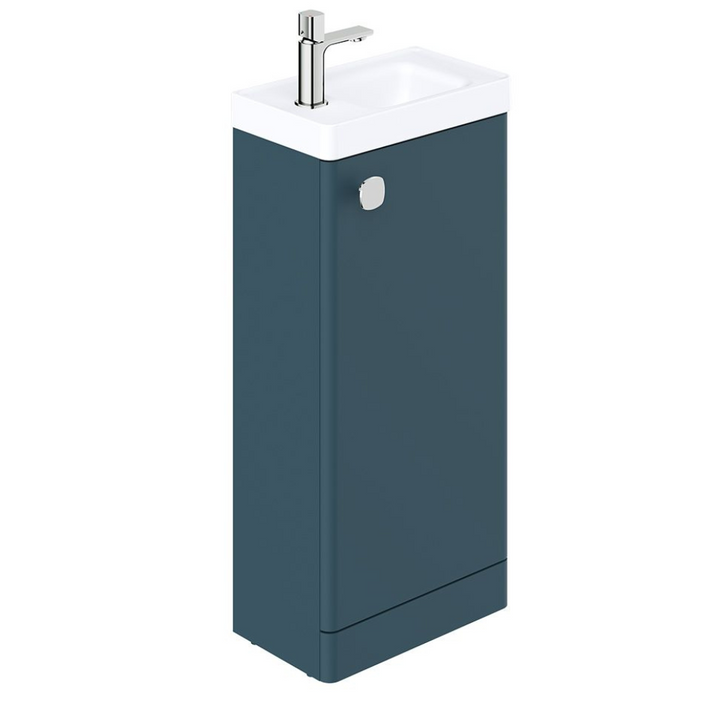 Vado Cameo 400mm Atlantic Blue Floor Mounted Cloakroom Vanity Unit & Basin