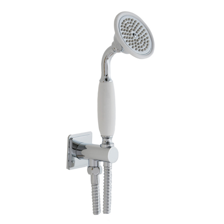 JTP Grosvenor Cross Shower Handset, Holder & Hose In Chrome