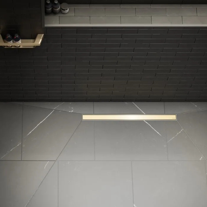 Impey Aqua-Dec Linear 4 Wetroom Tray 600mm Drain