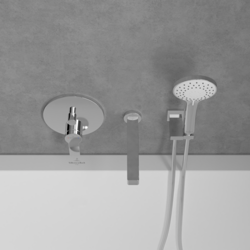 Villeroy & Boch Architectura Concealed Single Lever Bath Shower Mixer with Diverter Chrome