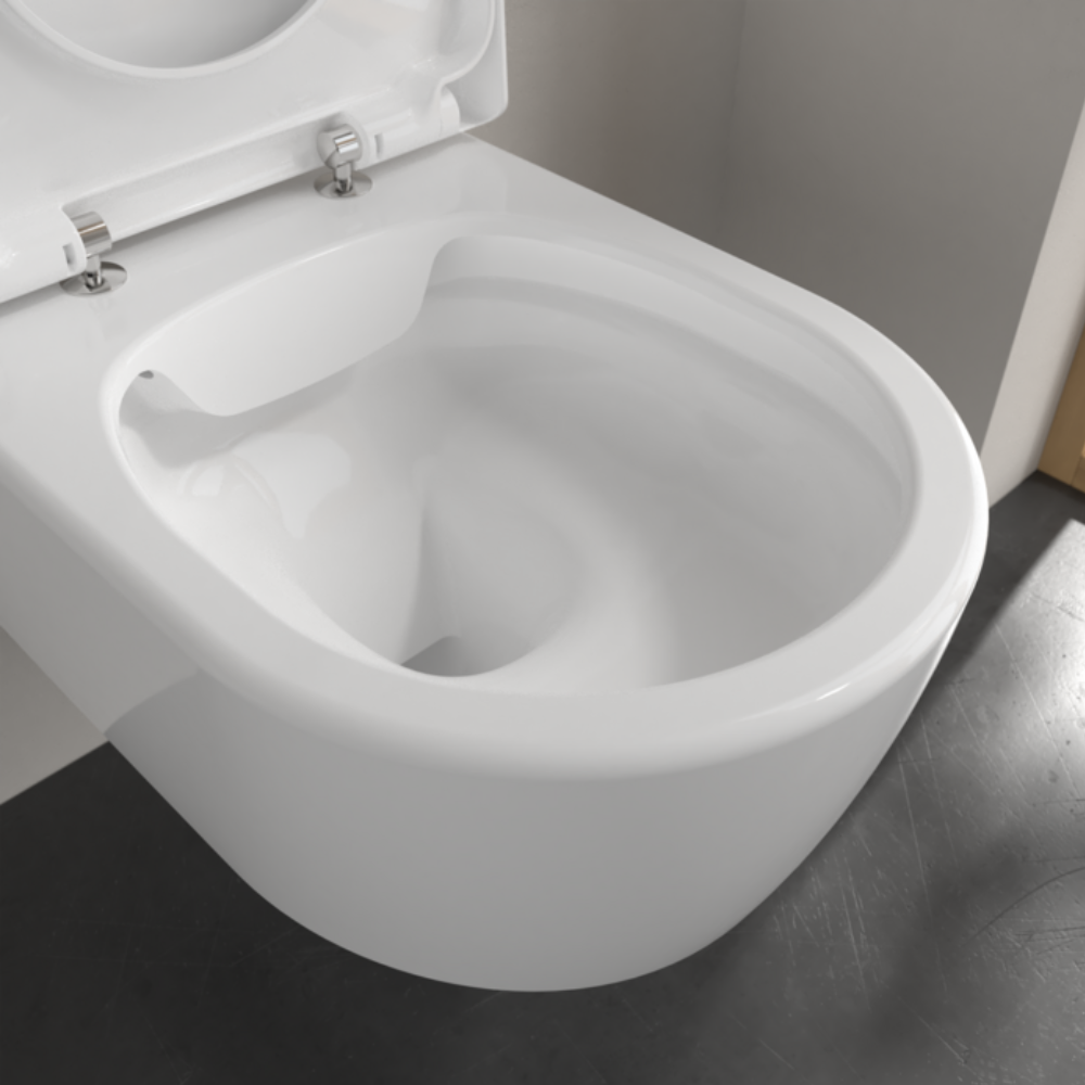 Villeroy & Boch Avento Rimless Wall Hung Toilet With Soft Close Seat
