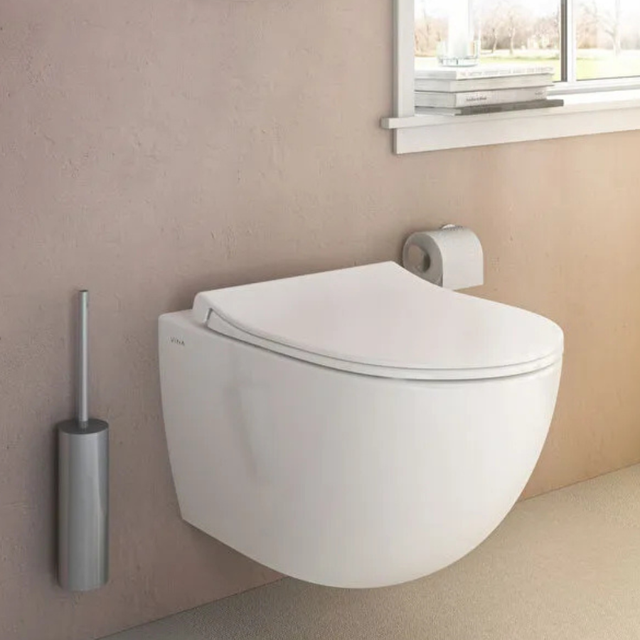 Sento Toilets VitrA Sento Rimless Wall Hung Toilet & Seat – Bathrooms Direct Yorkshire