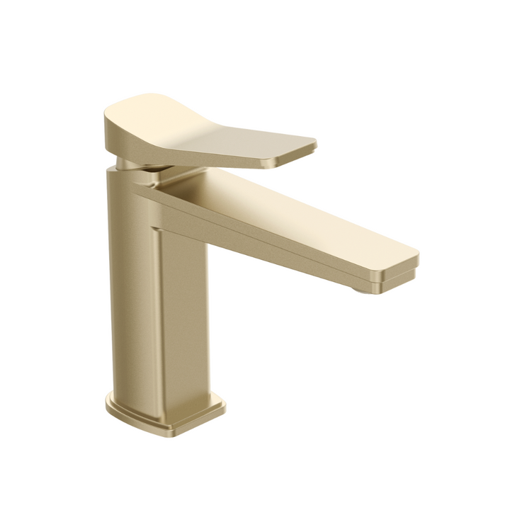 JTP HIX Brushed Brass Single Lever Basin Mixer