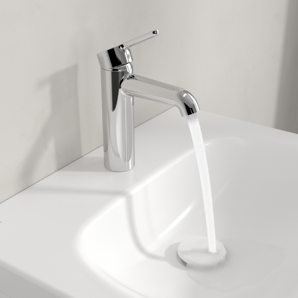 Villeroy & Boch Skyla Single Lever Basin Mixer Without Waste In Chrome
