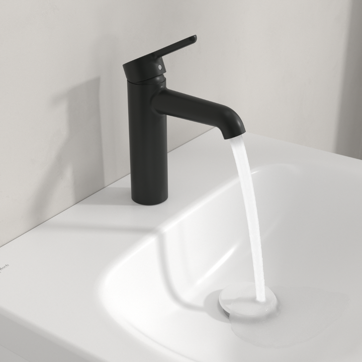 Villeroy & Boch Skyla Single Lever Basin Mixer Without Waste In Matt Black