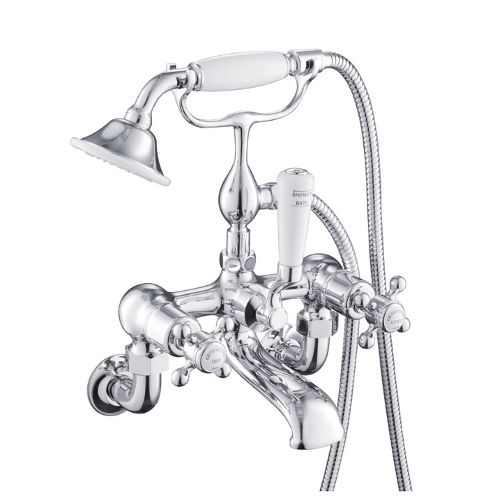 JTP Grosvenor Cross Wall Mounted Bath Shower Mixer