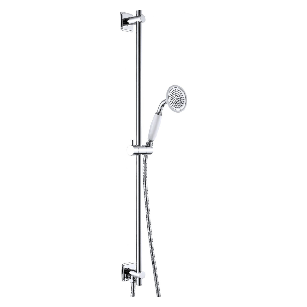 JTP Grosvenor Cross Slide Rail Kit With Handset & Hose In Chrome