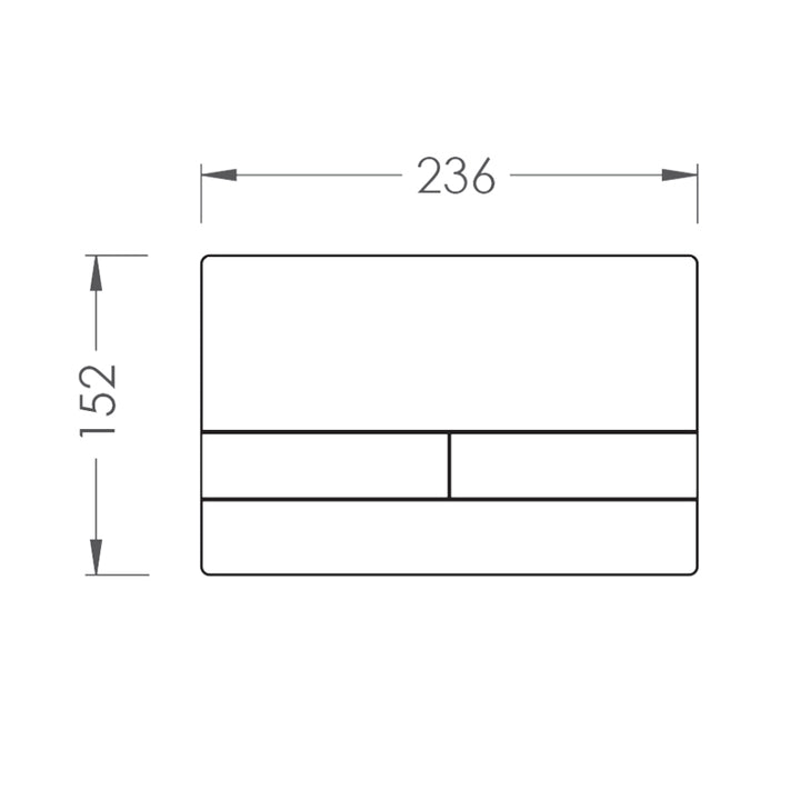 Abacus Edge Flush Plate In Bronze