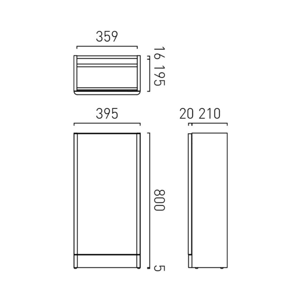 Vado Cameo 400mm Arctic White Floor Mounted Cloakroom Vanity Unit & Basin