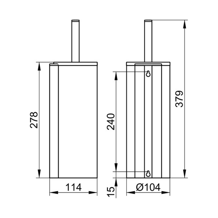 Keuco Plan Toilet Brush Set