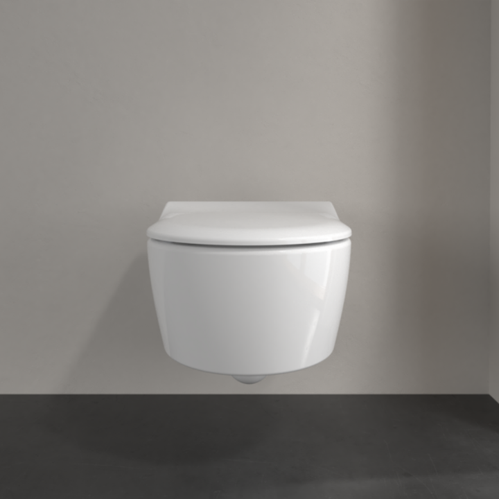 Villeroy & Boch Avento Rimless Wall Hung Toilet With Slim Soft Close Seat