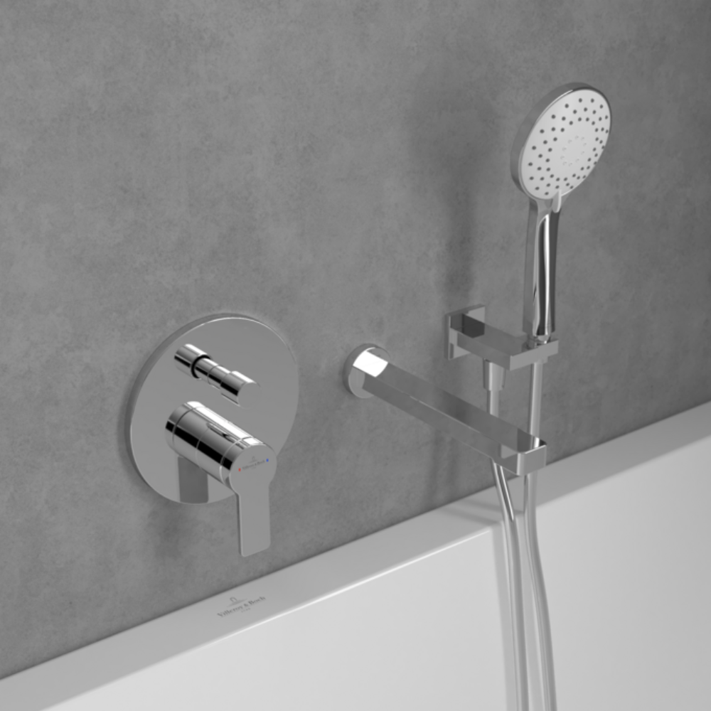 Villeroy & Boch Architectura Concealed Single Lever Bath Shower Mixer with Diverter Chrome
