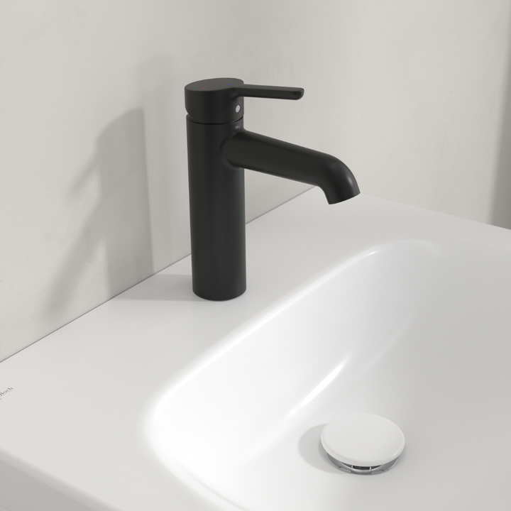 Villeroy & Boch Skyla Single Lever Basin Mixer Without Waste In Matt Black