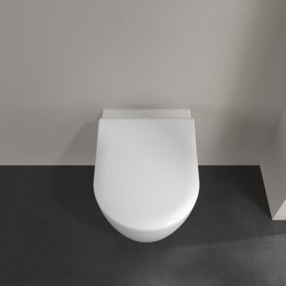 Villeroy & Boch Avento Rimless Wall Hung Toilet With Slim Soft Close Seat