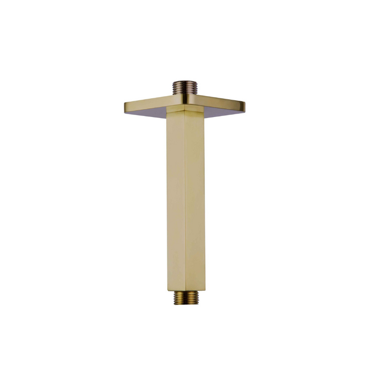 JTP HIX Brushed Brass 250mm Square Shower Head