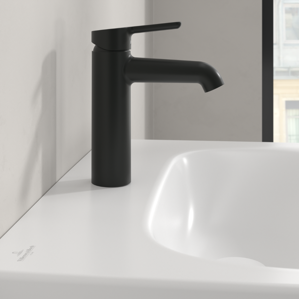 Villeroy & Boch Skyla Single Lever Basin Mixer Without Waste In Matt Black