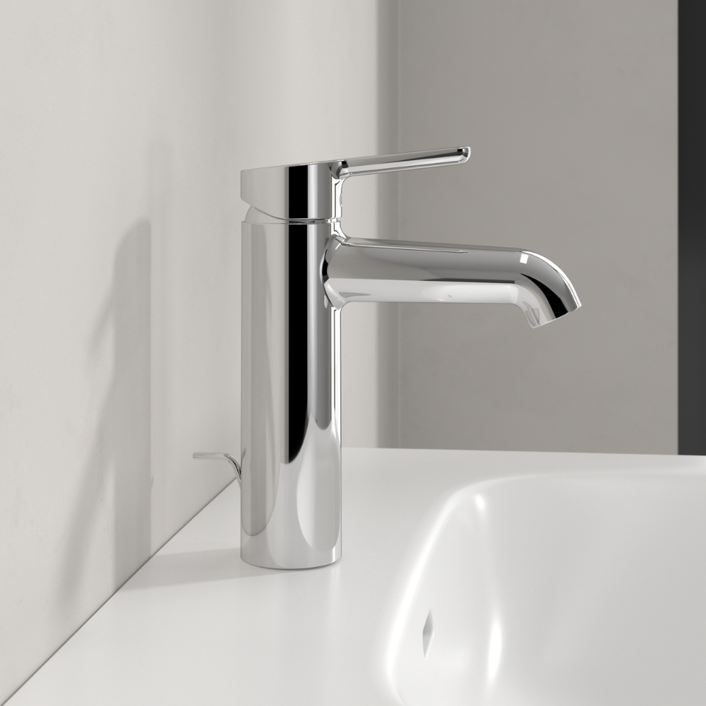 Villeroy & Boch Skyla Single Lever Basin Mixer With Pop-Up Waste In Chrome