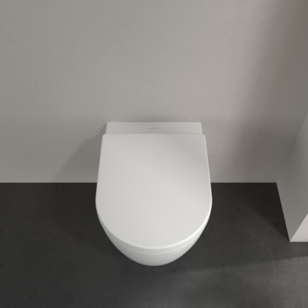 Villeroy & Boch Avento Rimless Wall Hung Toilet With Soft Close Seat