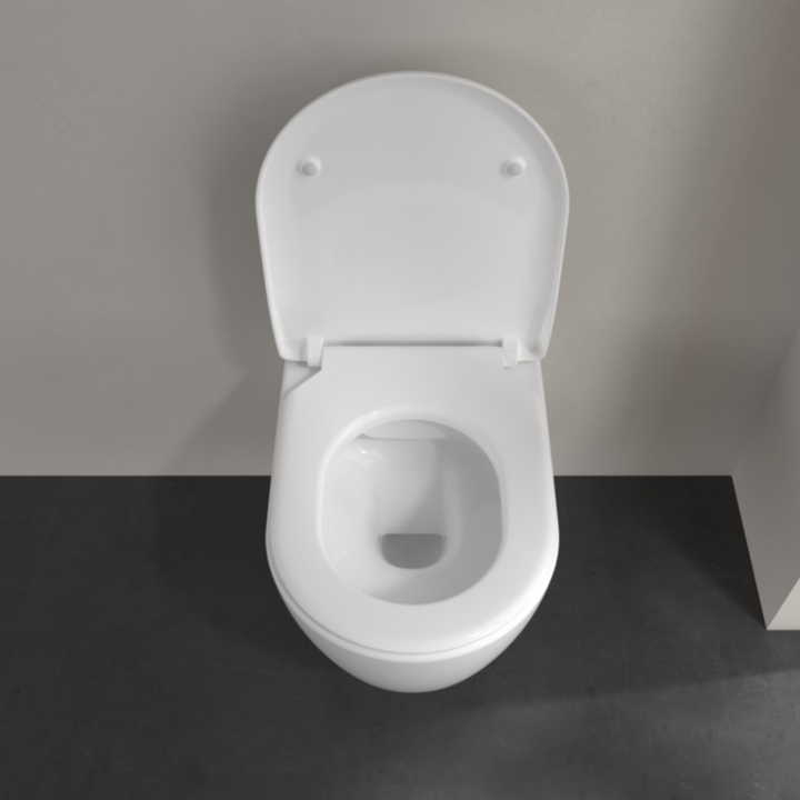 Villeroy & Boch Avento Rimless Wall Hung Toilet With Slim Soft Close Seat