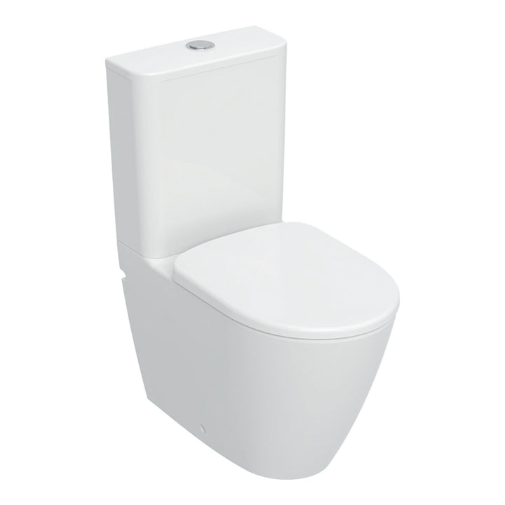 Geberit Smyle 3-in-1 Rimless Close Coupled Toilet Pack with Pan, Cistern & Soft Close Seat