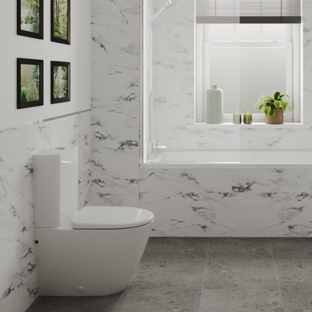 Geberit Smyle 3-in-1 Rimless Close Coupled Toilet Pack with Pan, Cistern & Soft Close Seat