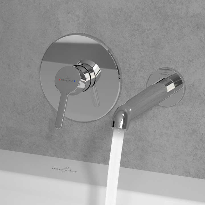 Villeroy & Boch Skyla Wall Mounted Bath Spout In Chrome