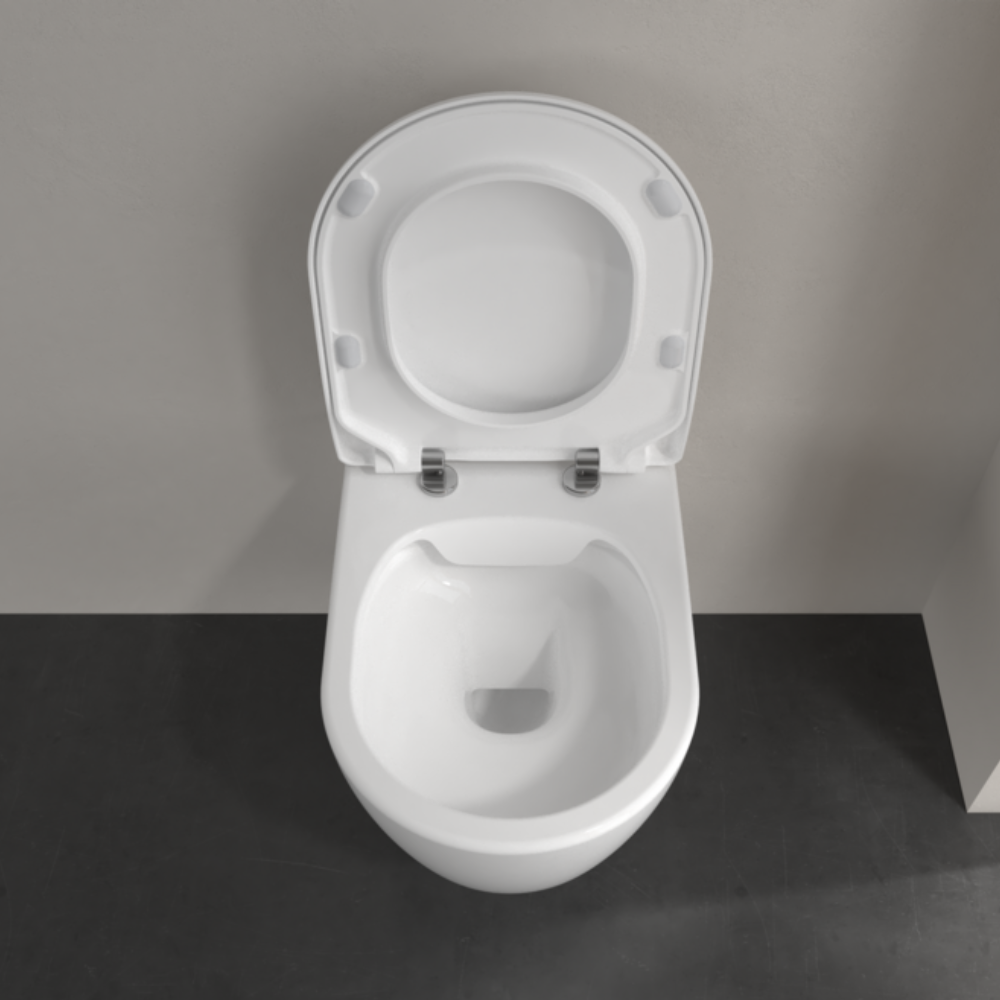 Villeroy & Boch Avento Rimless Wall Hung Toilet With Slim Soft Close Seat