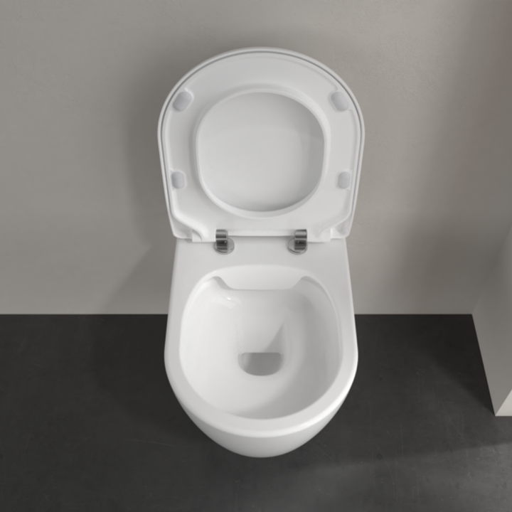 Villeroy & Boch Avento Rimless Wall Hung Toilet With Slim Soft Close Seat