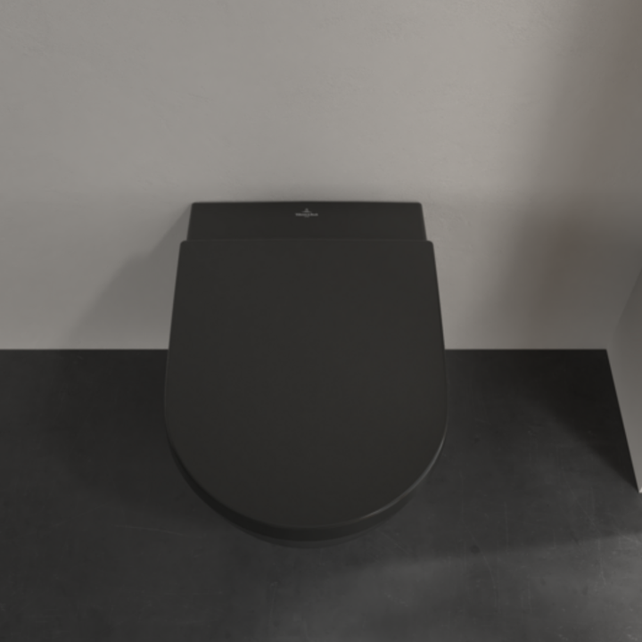 Villeroy & Boch Subway 2.0 Black Wall-Hung Toilet & Seat