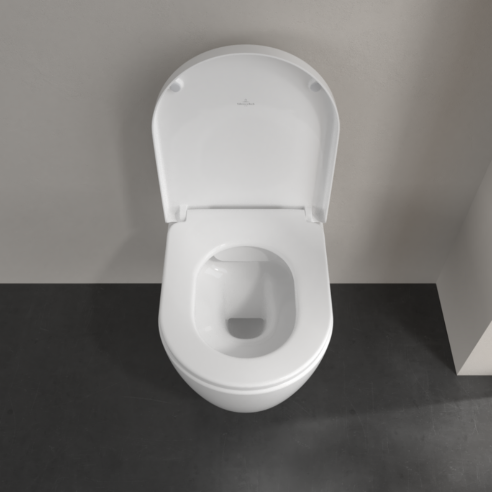 Villeroy & Boch Avento Rimless Wall Hung Toilet With Soft Close Seat
