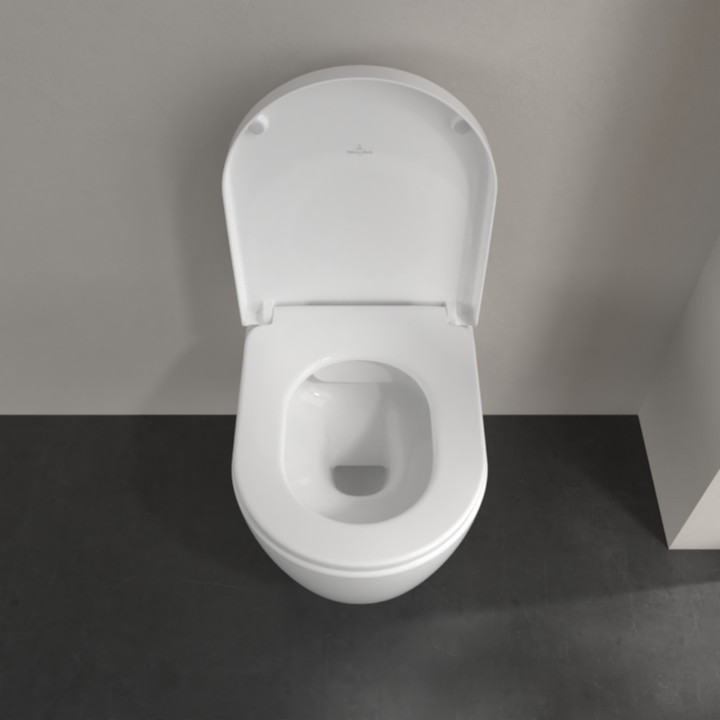 Villeroy & Boch Avento Rimless Wall Hung Toilet With Soft Close Seat