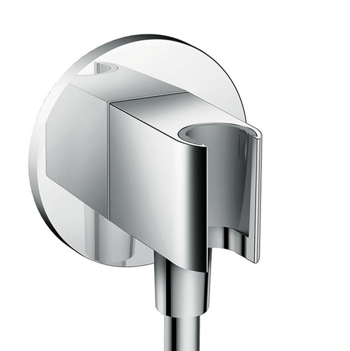 Hansgrohe Round Ecostat Valve with Raindance 240 Overhead Shower and Baton Hand Shower