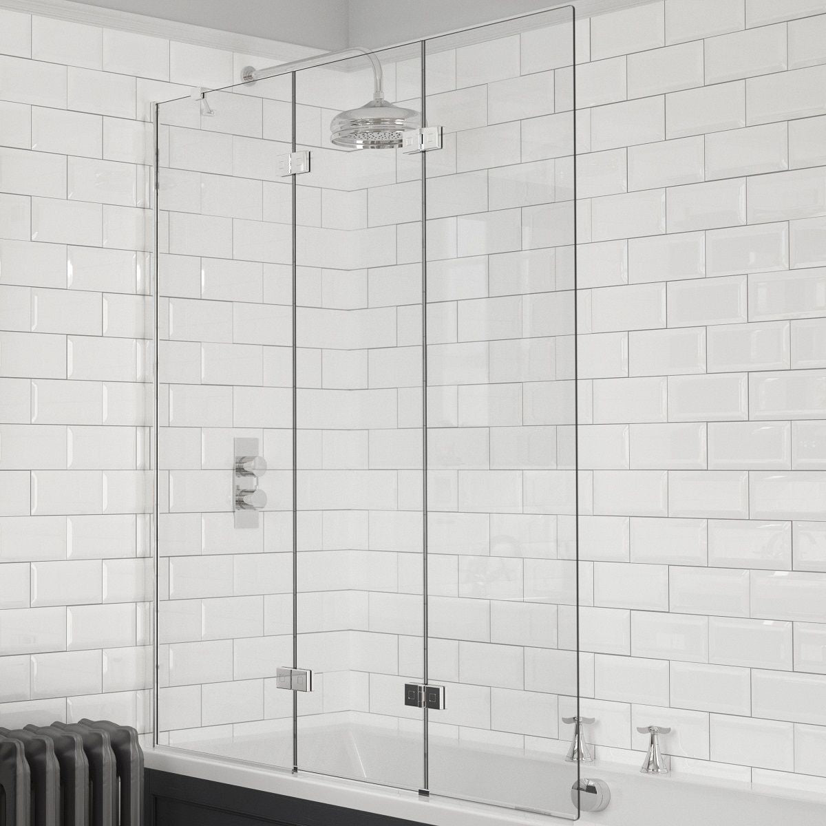 Kudos Inspire 3 Panel In-Fold Bath Screen – Bathrooms Direct Yorkshire