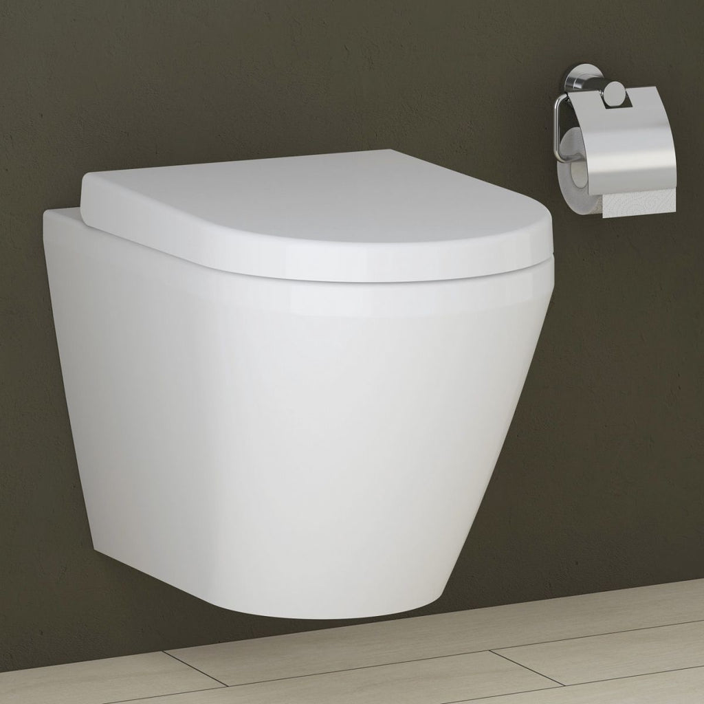 VitrA Integra Compact Rimless Wall Hung Toilet – Bathrooms Direct 