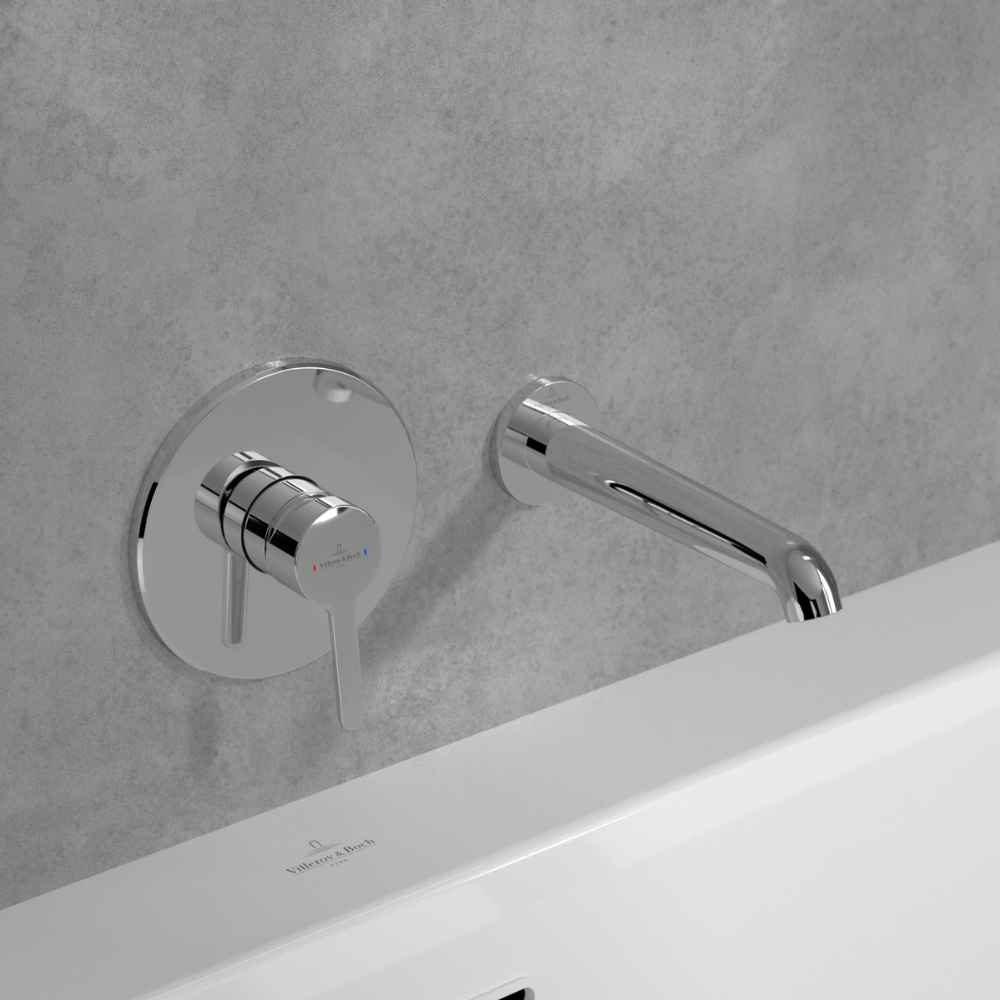 Villeroy & Boch Skyla Wall Mounted Bath Spout In Chrome