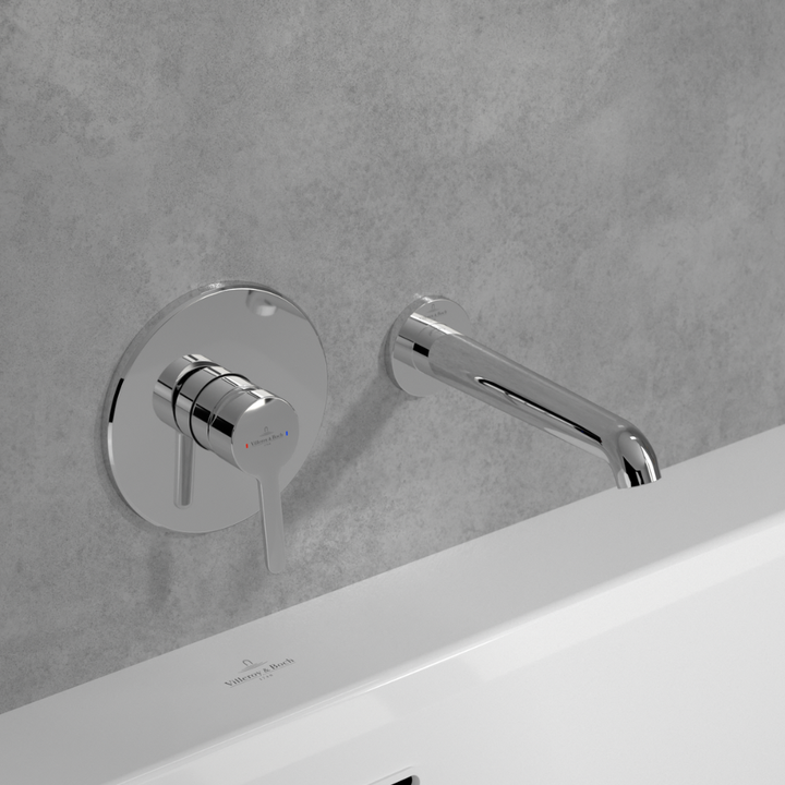 Villeroy & Boch Skyla Wall Mounted Bath Spout In Chrome