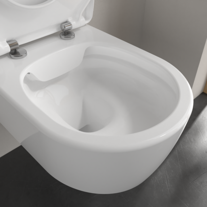 Villeroy & Boch Avento Rimless Wall Hung Toilet With Slim Soft Close Seat