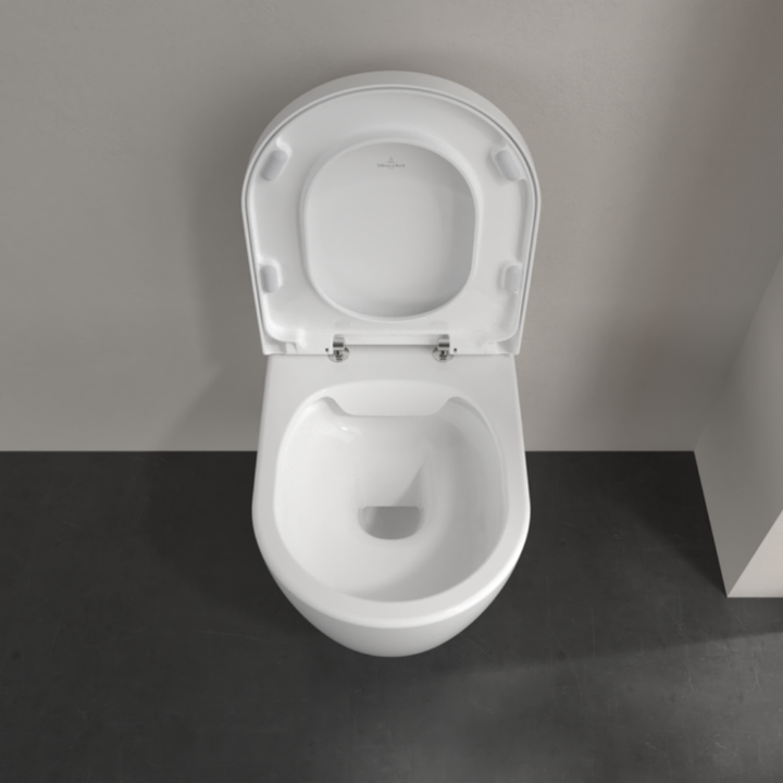 Villeroy & Boch Avento Rimless Wall Hung Toilet With Soft Close Seat